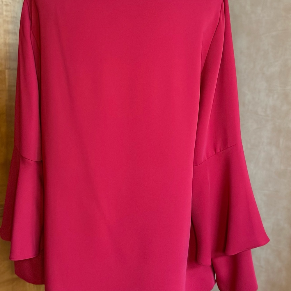 Chico's Raspberry Crewneck Top - Picture 2 of 4